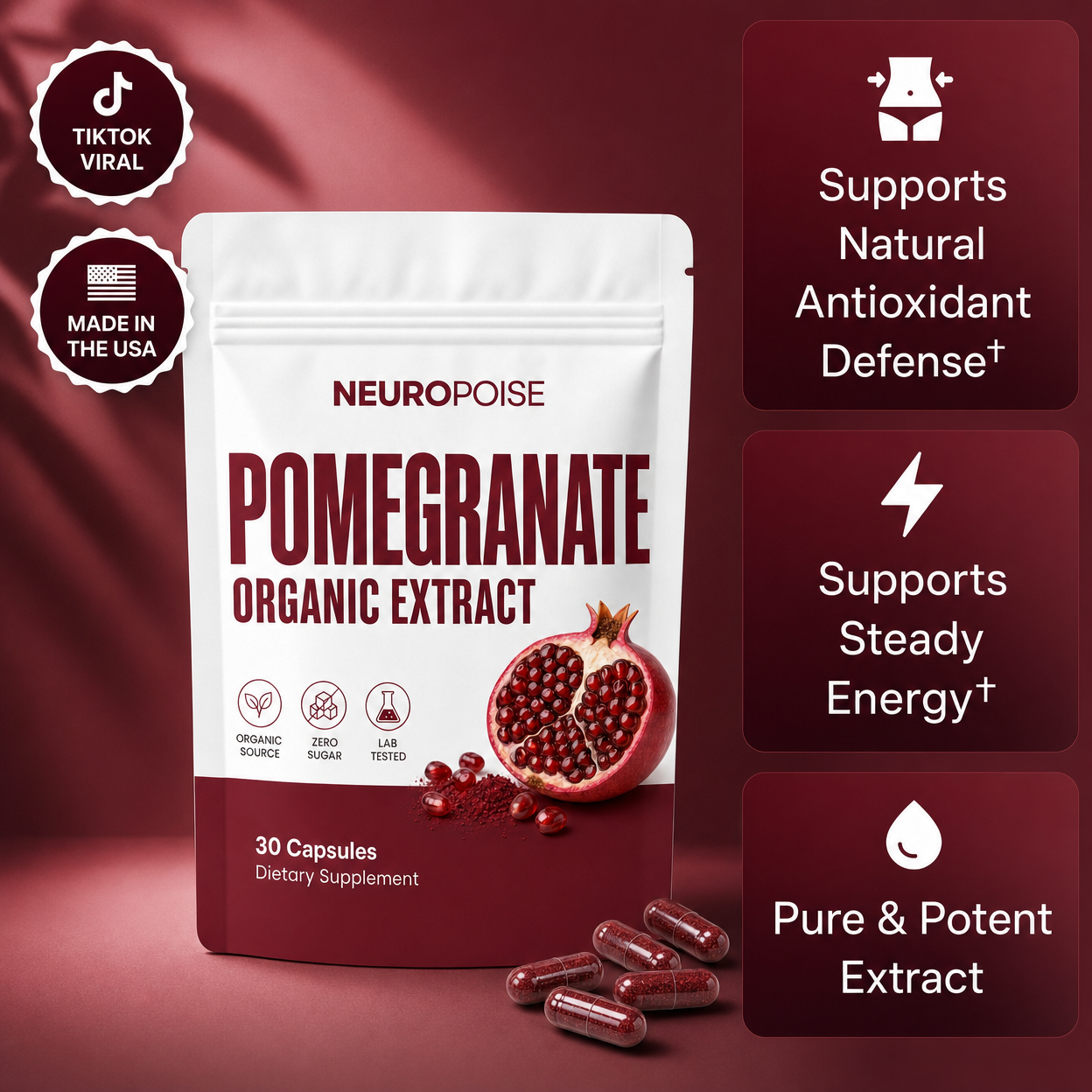 Neuropoise™ Pomegranate Organic Extract