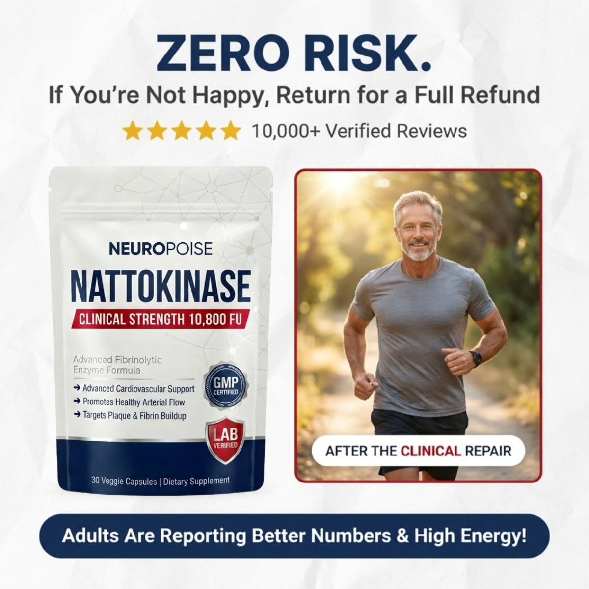 Neuropoise™ Nattokinase 10,800 FU