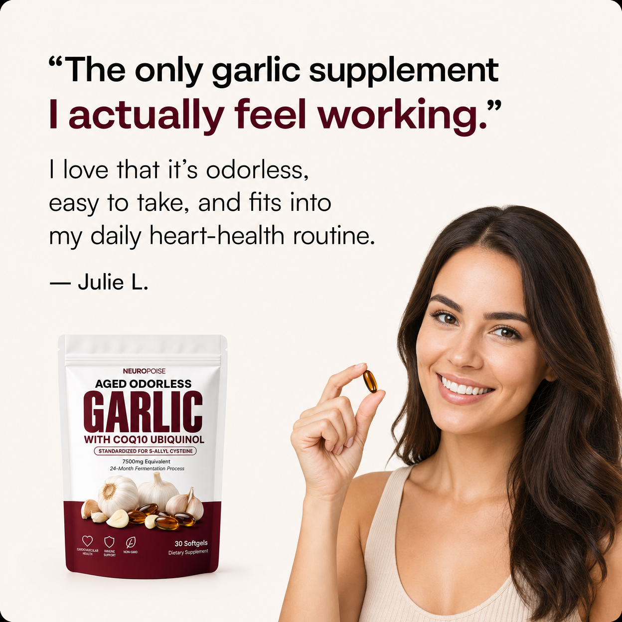 Neuropoise™ Aged Odorless Garlic