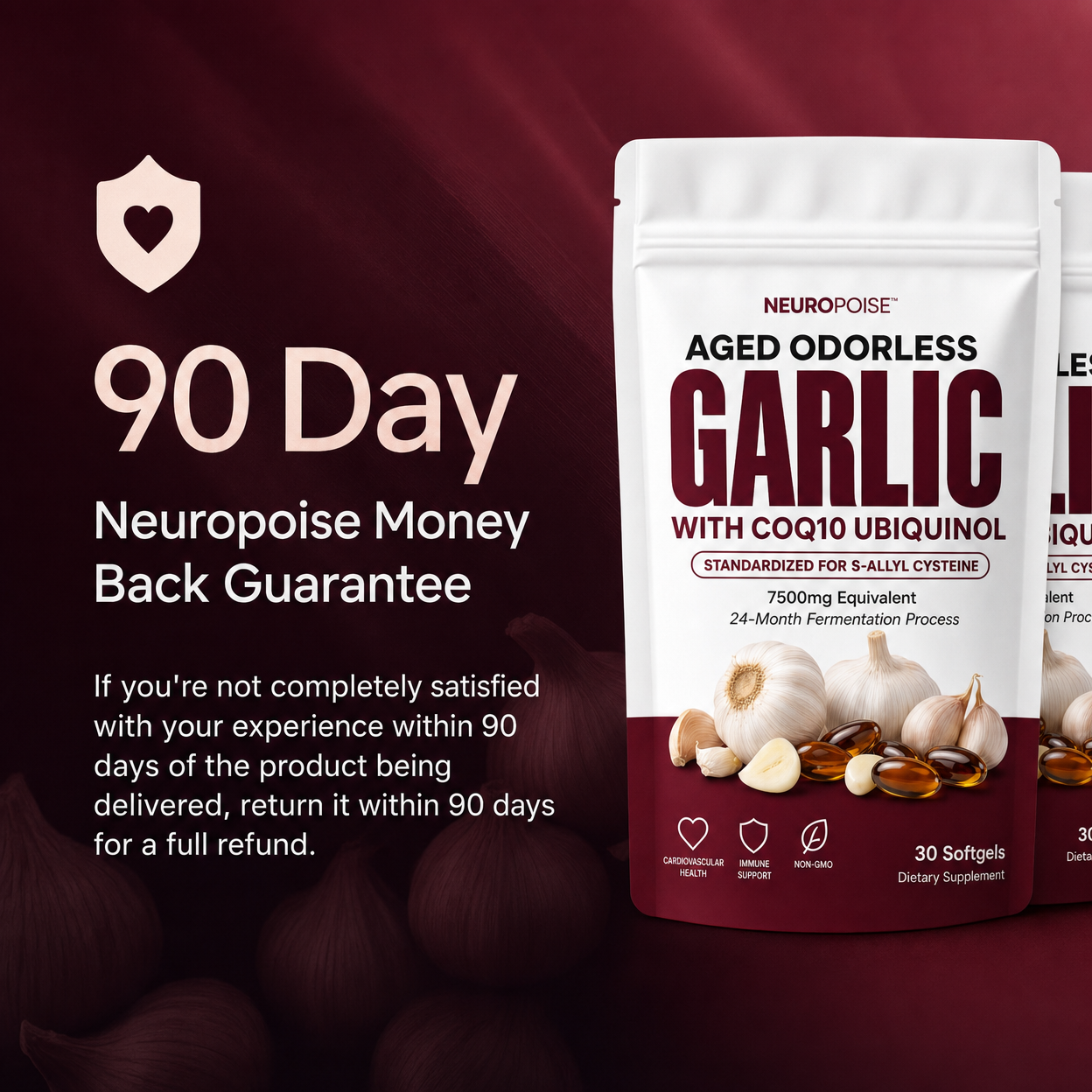 Neuropoise™ Aged Odorless Garlic