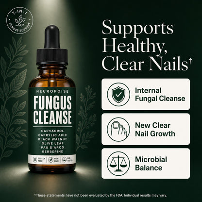 Neuropoise Fungus Cleanse — 7-in-1 internal nail fungus drops