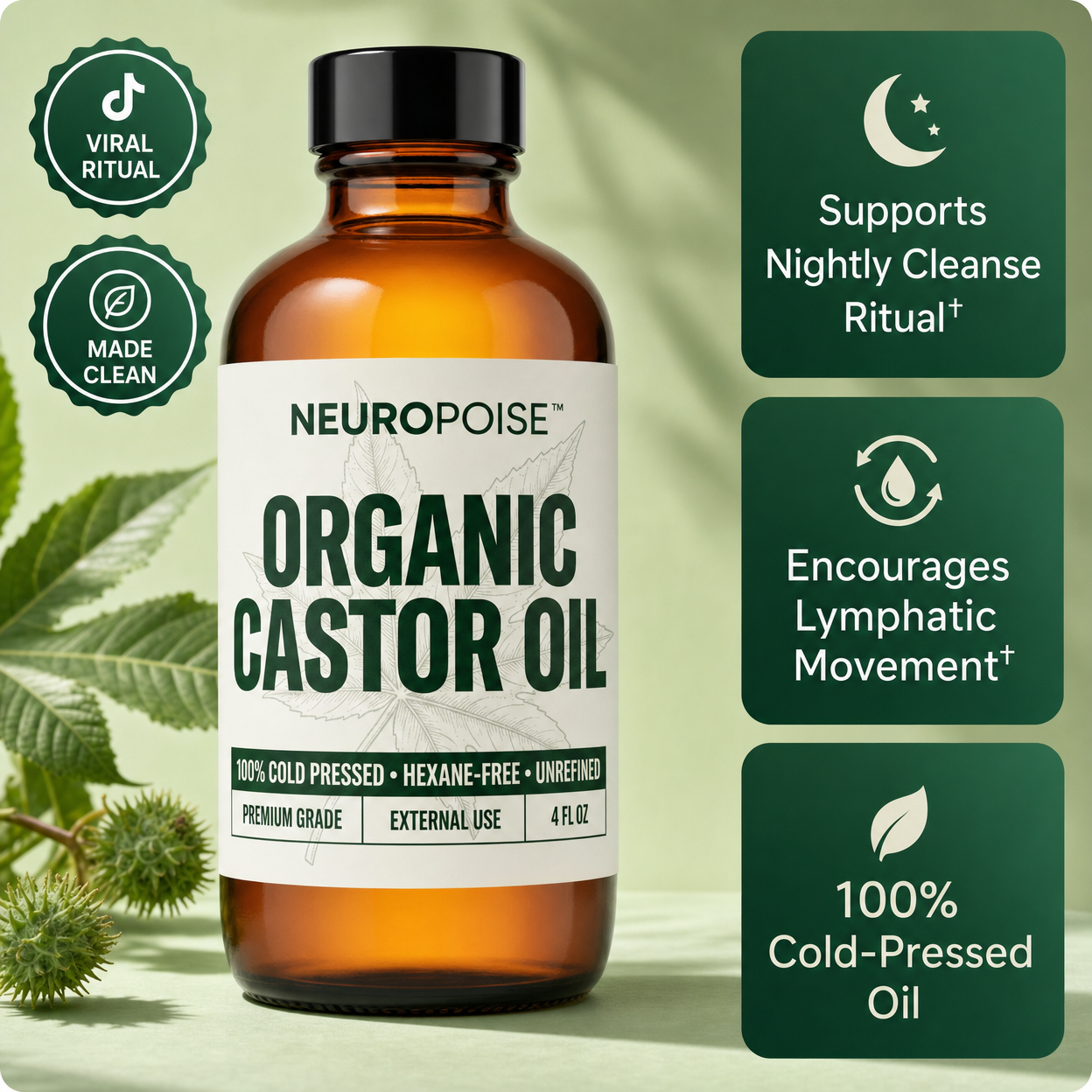 Neuropoise™ Organic Castor Oil