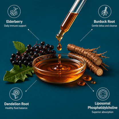 11 cleansing botanicals with liposomal delivery